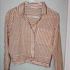 Long sleeve button up.